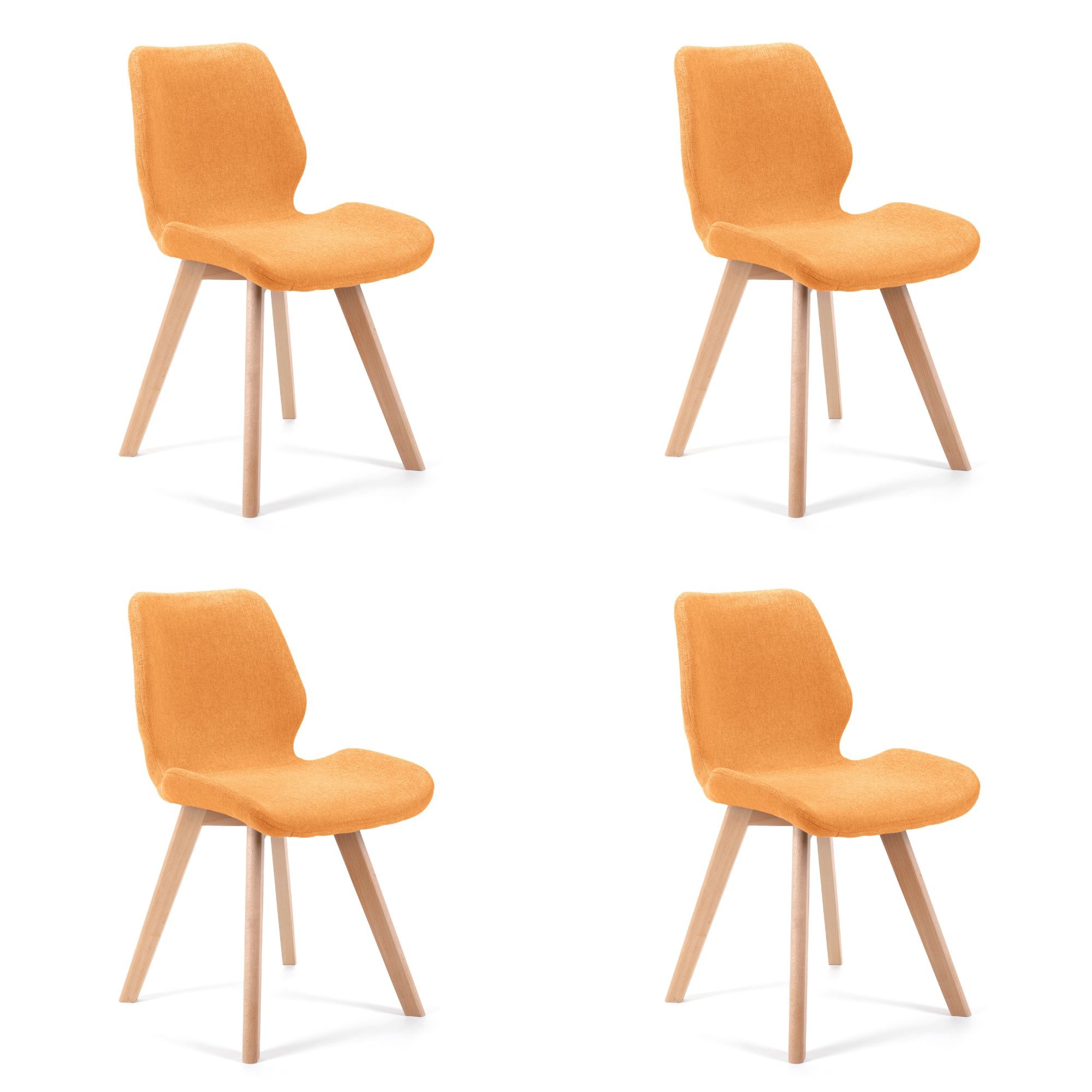 Křeslo SJ.0159 oranžová 4ks