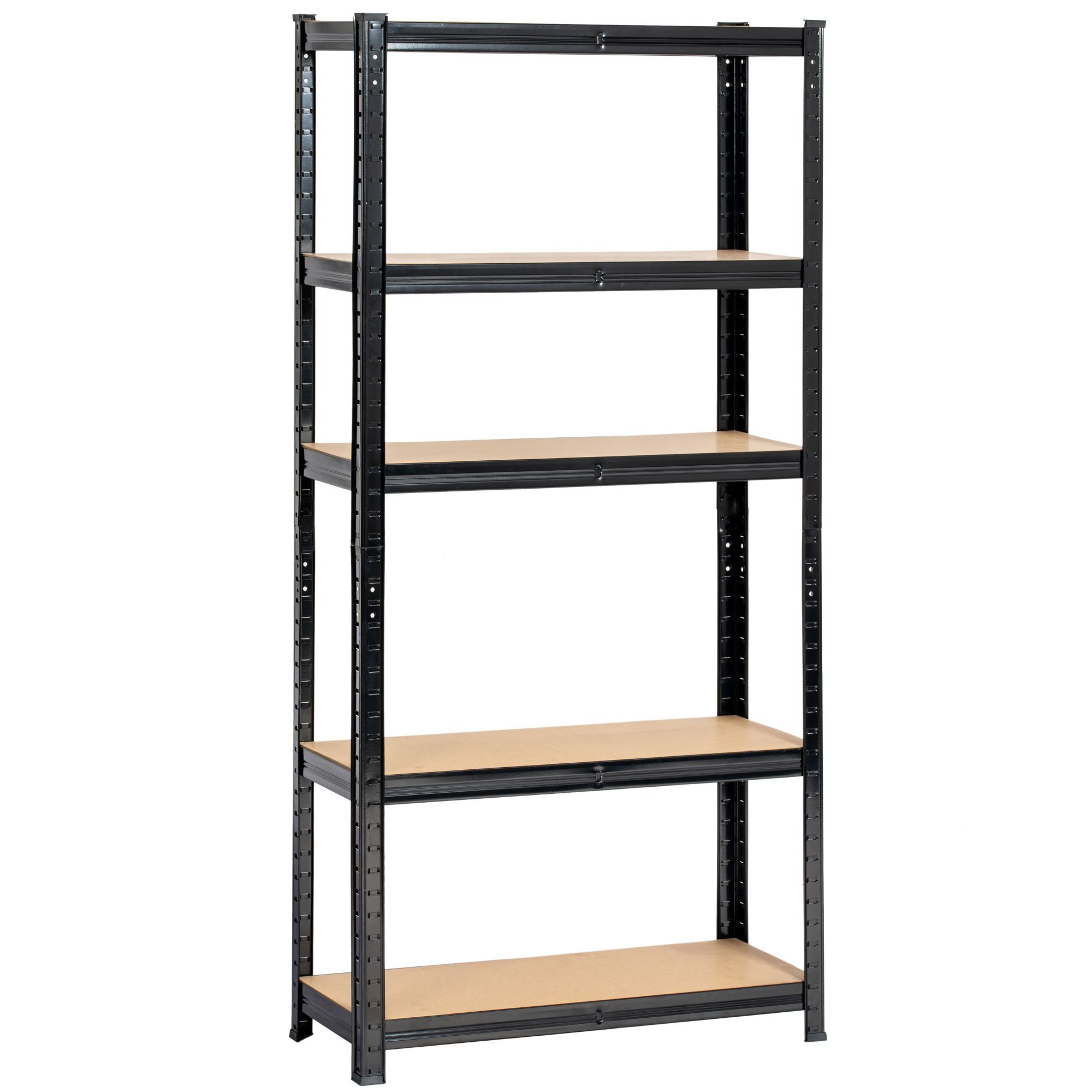 Kovový regál 70x30x154 cm černý