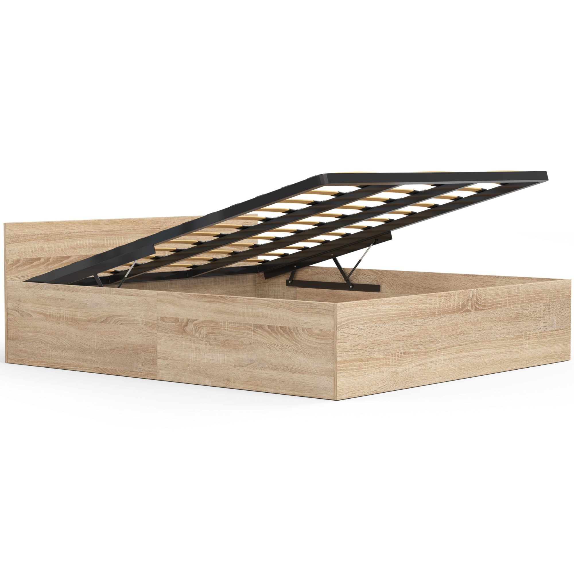 Postel CLP 180x200 cm dub sonoma - zvedací rošt