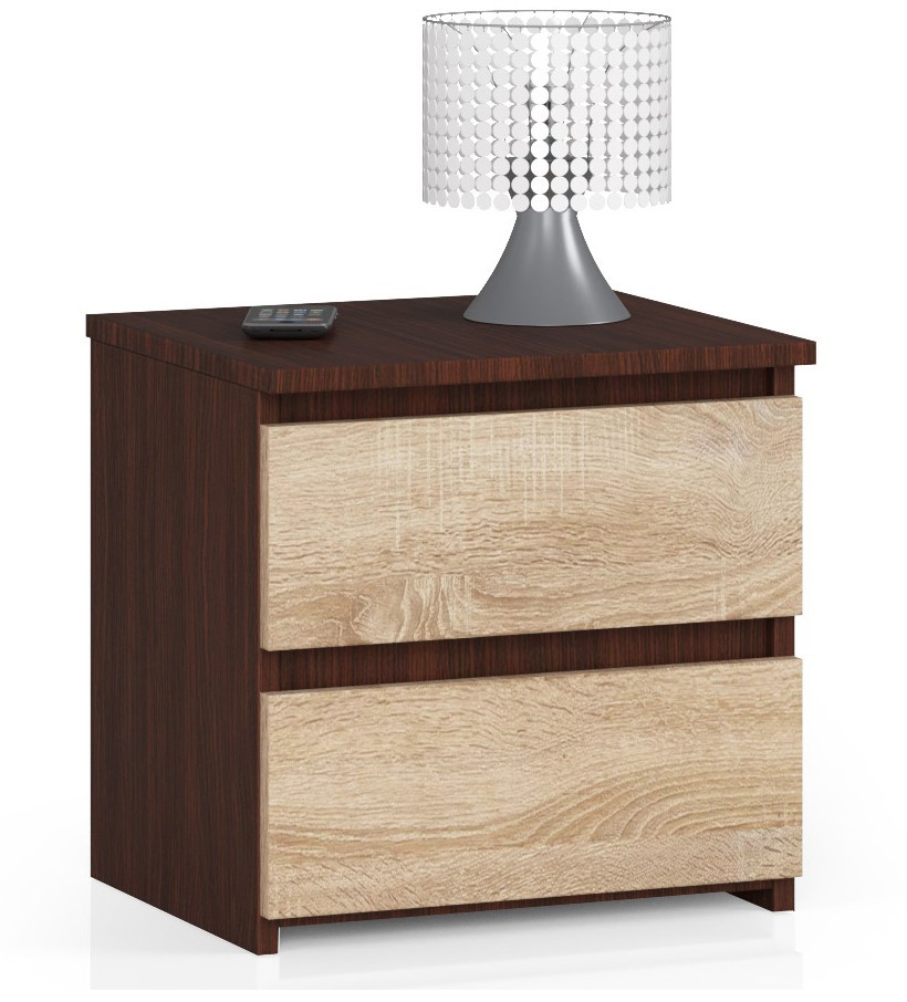 Noční stolek CL2 2SZ CLP wenge/dub sonoma