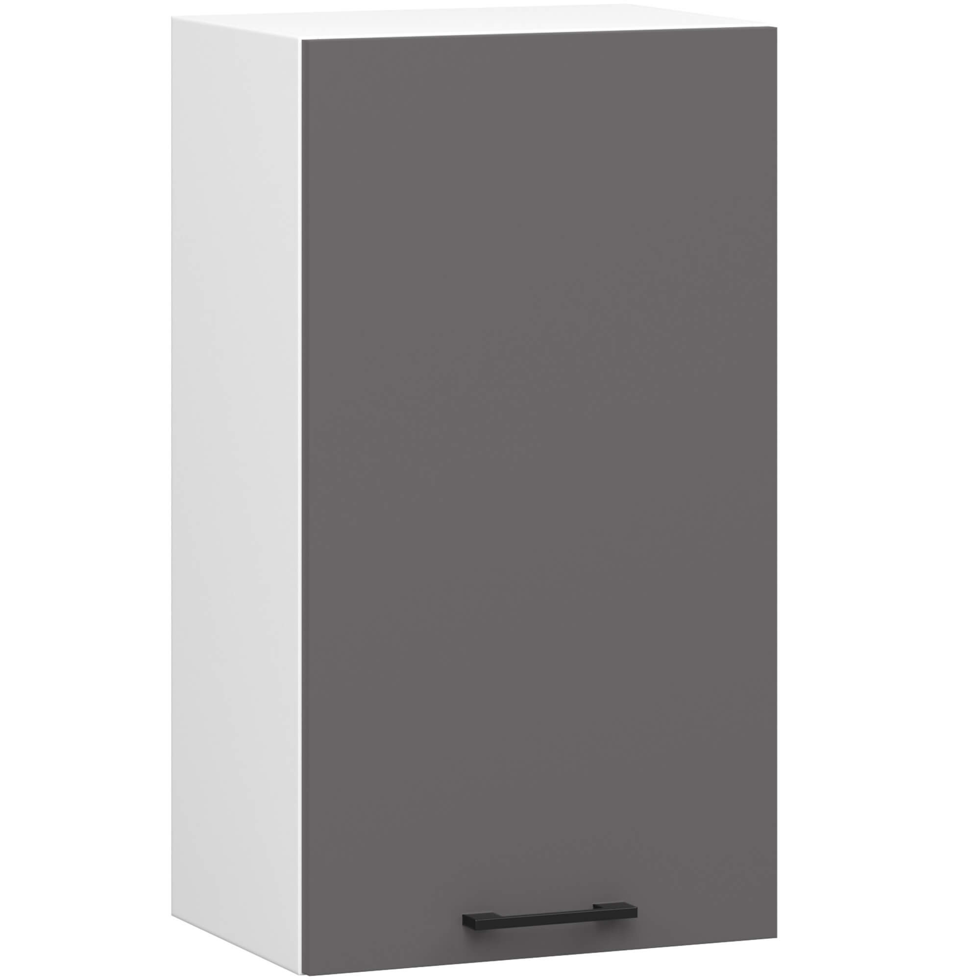 Skříňka OLIWIA W40 H720 Bílá / Grafit Šedá
