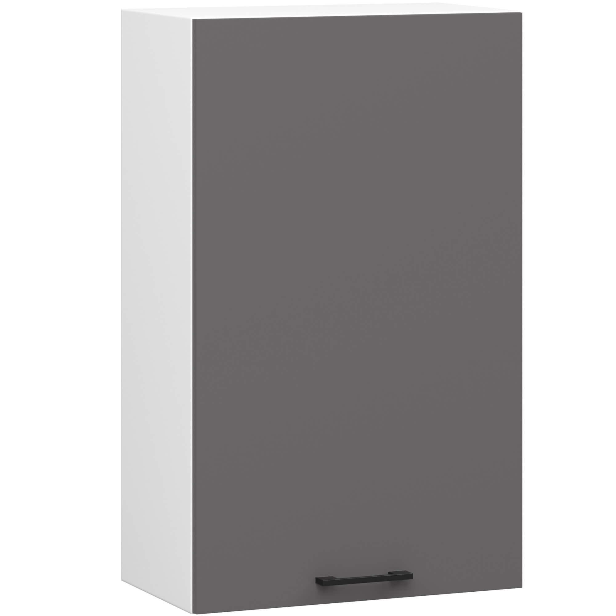 Skříňka OLIWIA W50 H720 Bilá / Grafit Šedá