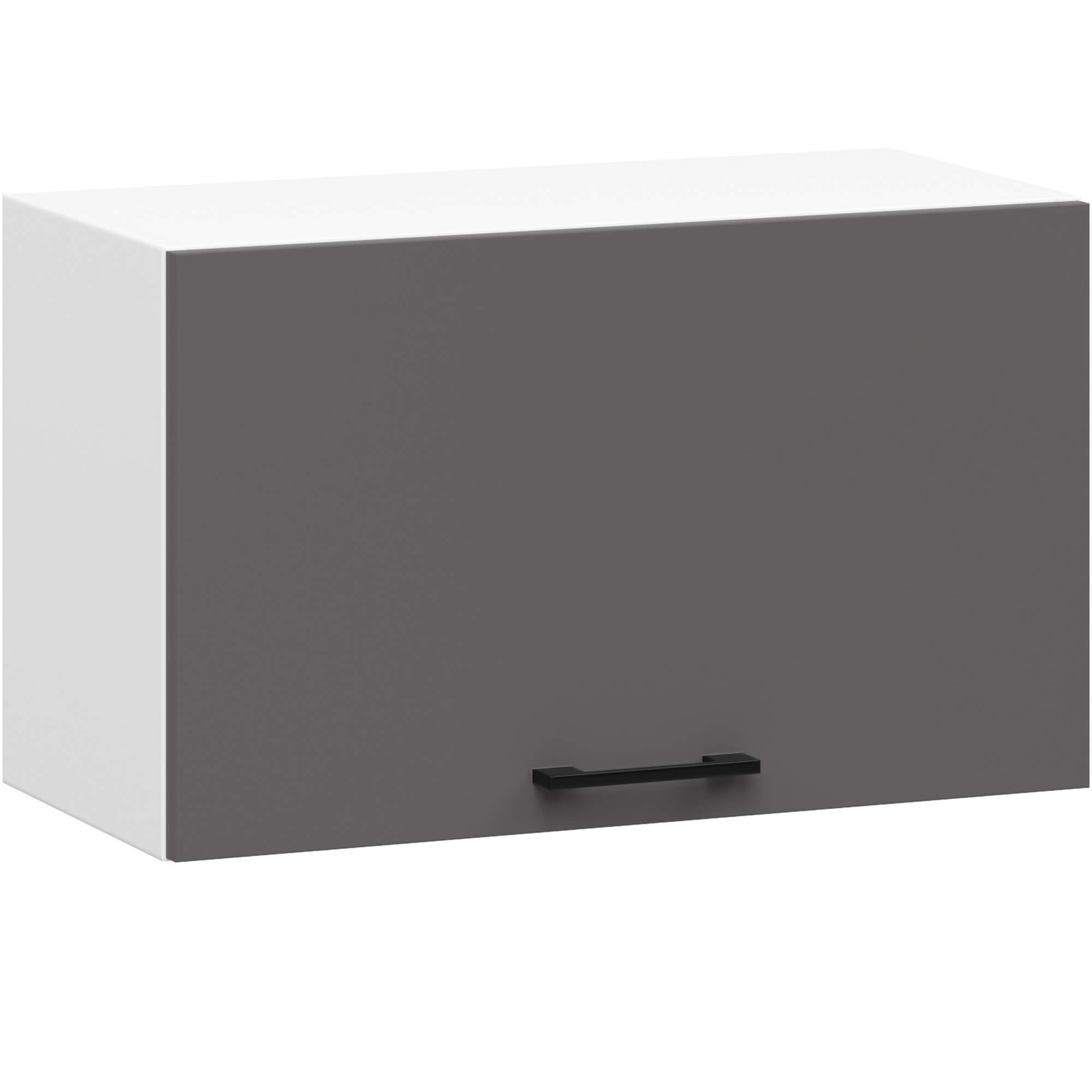 Skříňka OLIWIA W60OK Bílá / Grafit Šedá
