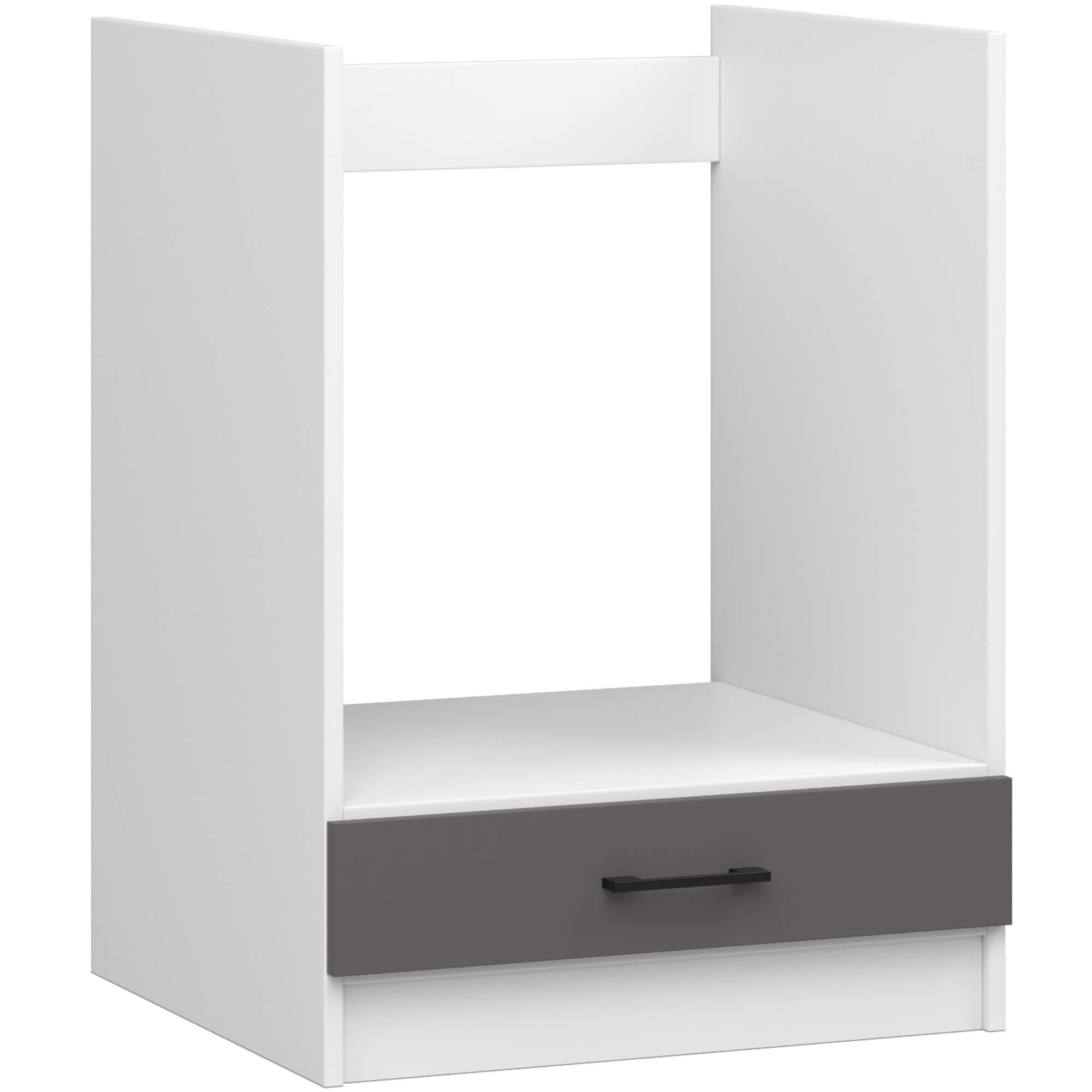 Skříňka OLIWIA S60KU Bílá / Šedá