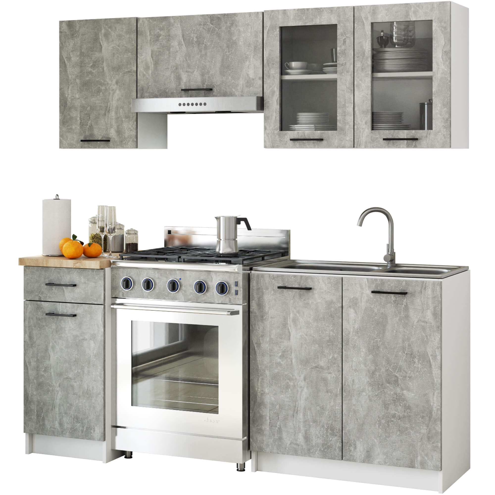 Kuchyňská sestava OLIWIA 1.8m beton