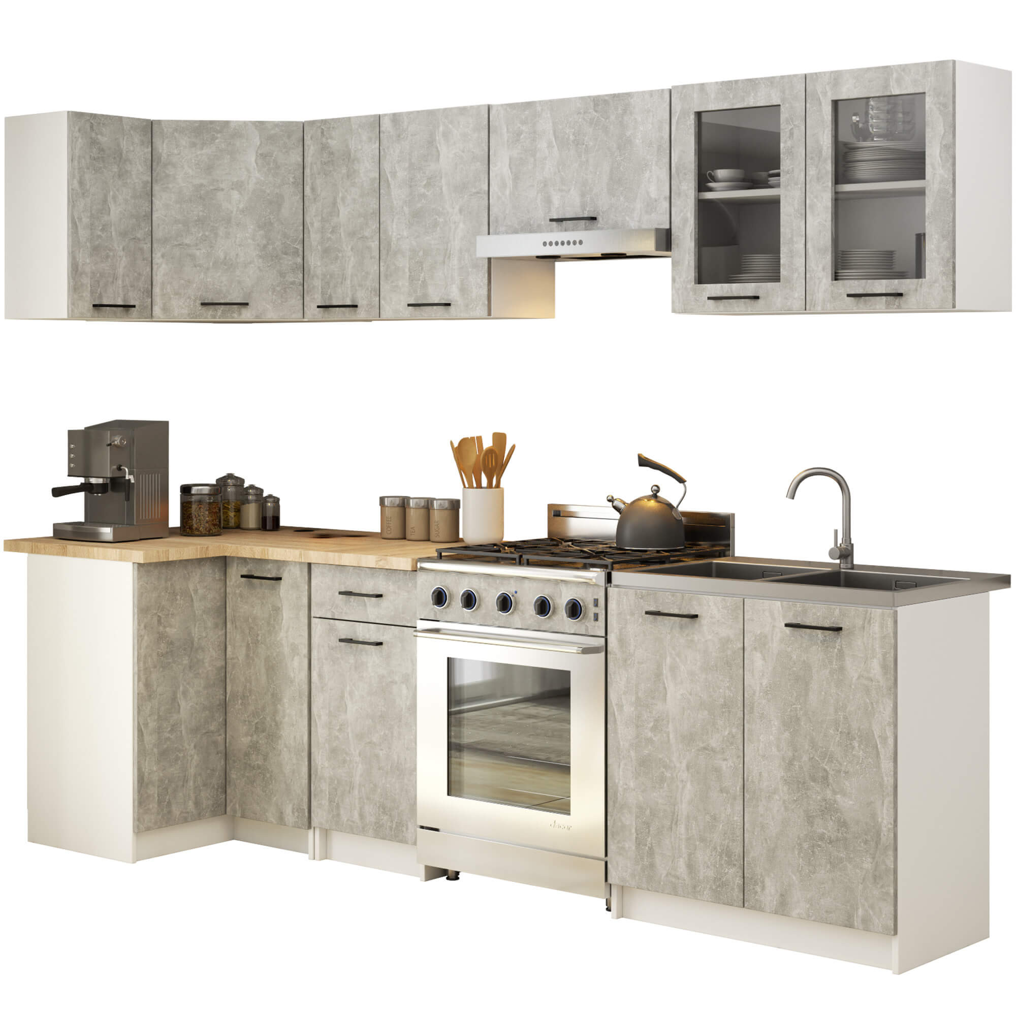 Kuchyňská sestava OLIWIA 3M Beton