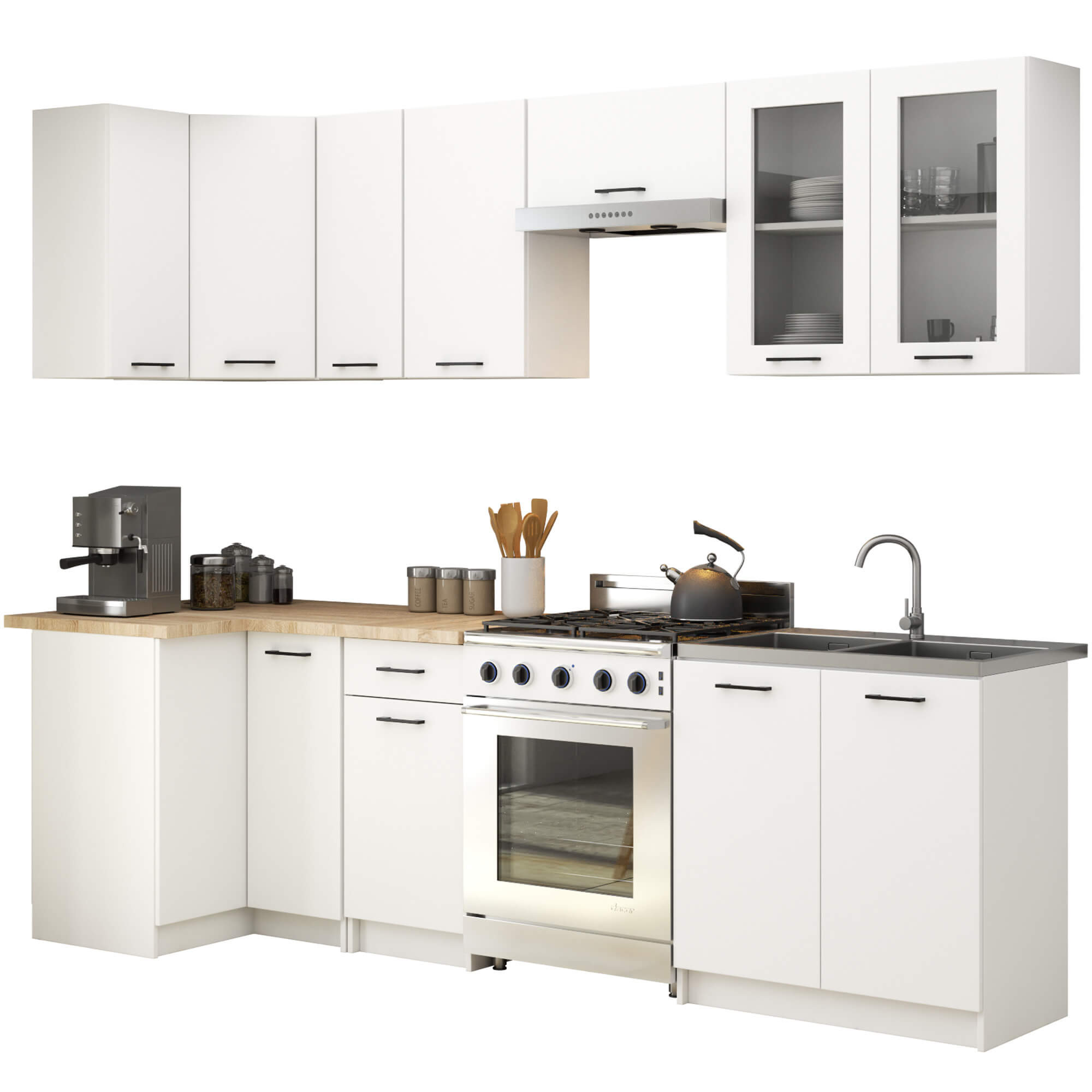 Kuchyňská sestava OLIWIA 3M H720 Bílá