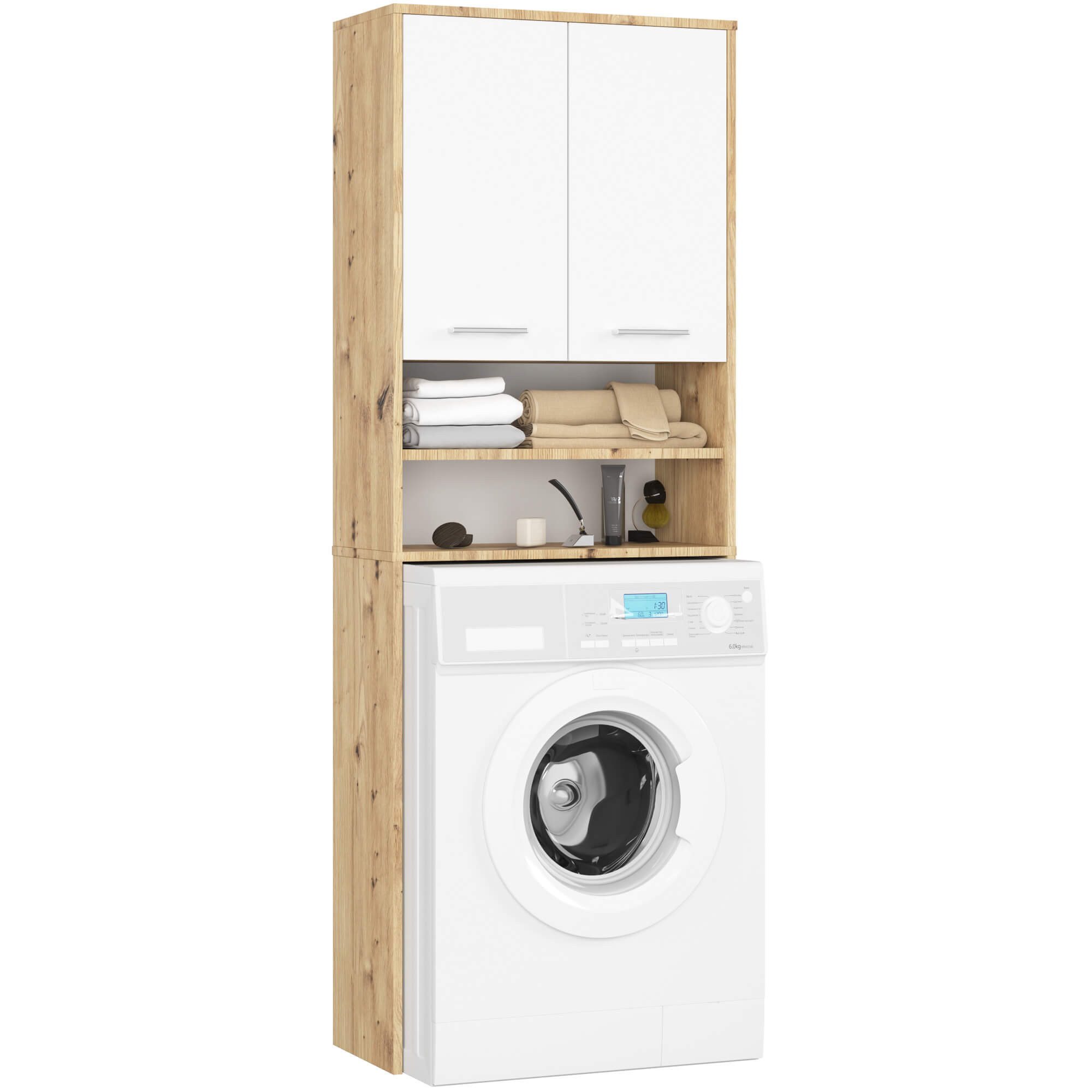 Regál nad pračku FIN Artisan- Bílá