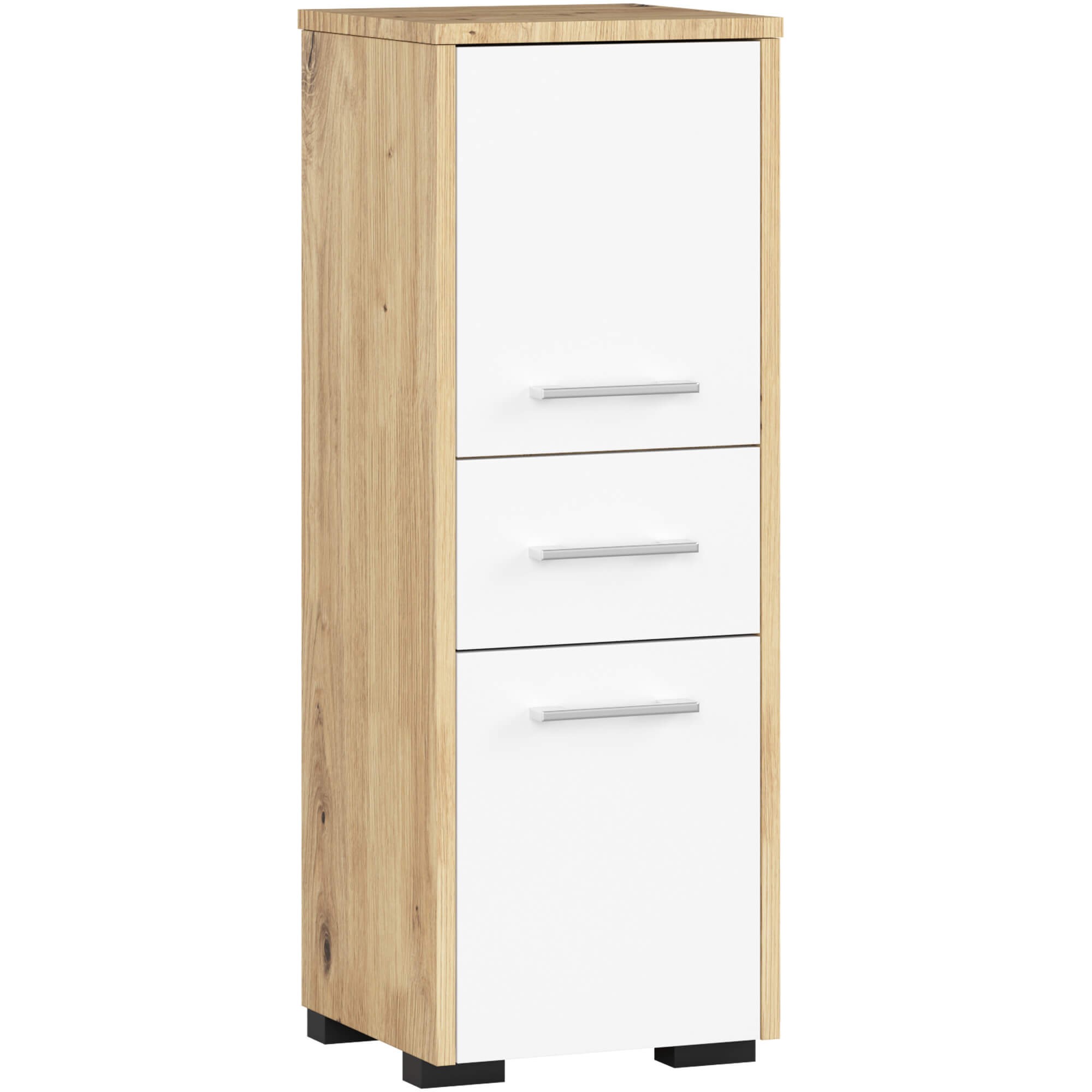 Koupelnová skříňka FIN Sloupek 30 2D 1SZ 85cm PK Dub Artisan / Bílá