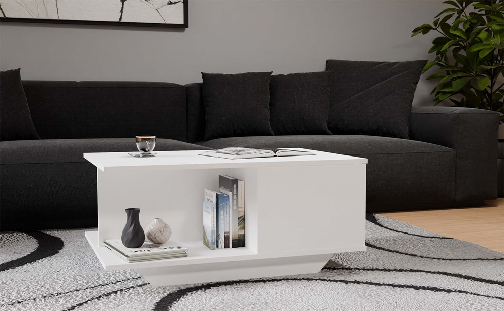 Konferenční stolek Denver Bílá