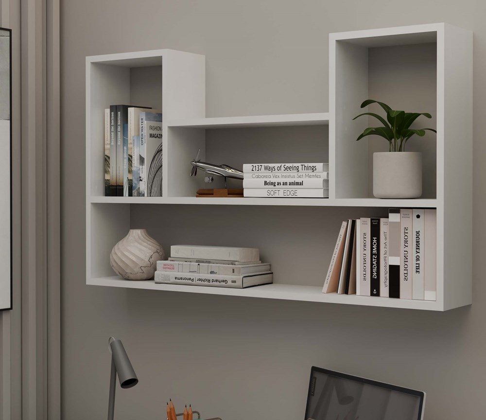 Regál Bilbao 4P Bílá