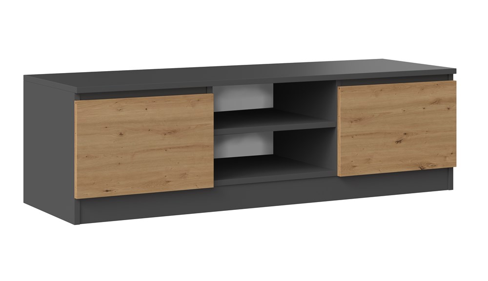 TV stolek Malwa 120 antracit/dub artisan