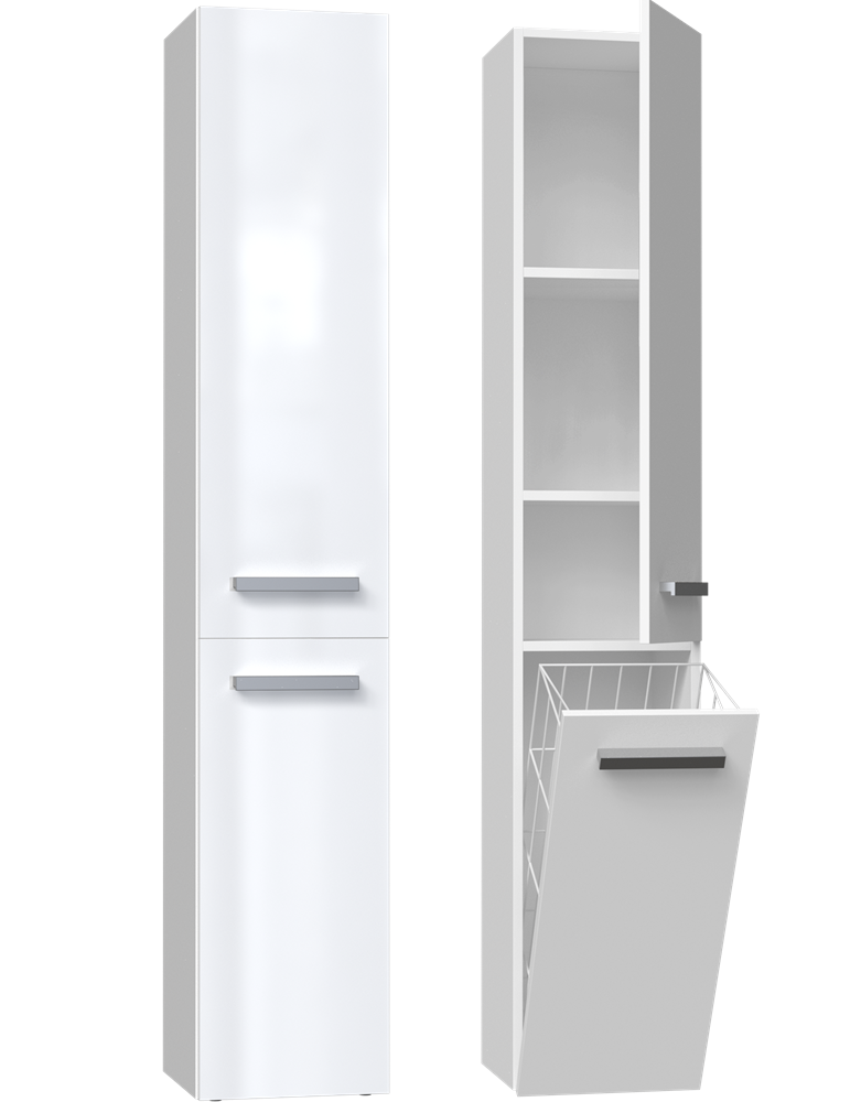 Koupelnová skříňka Nel IV Bílá Lesklá