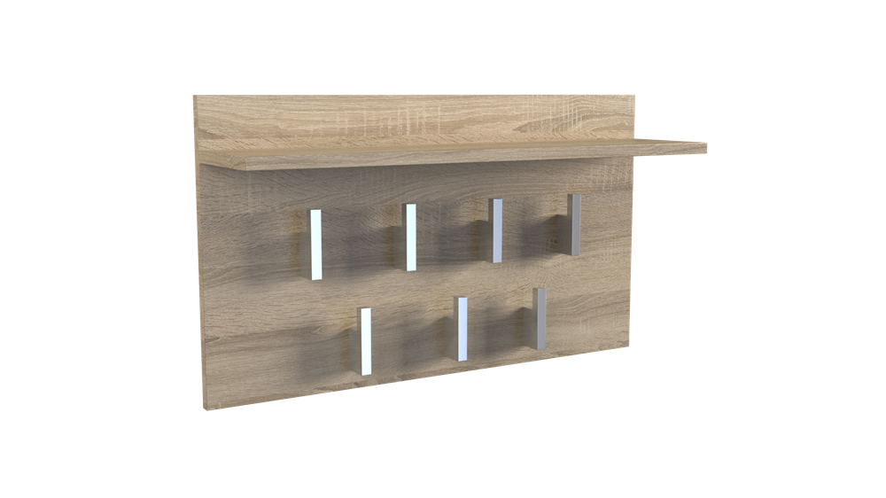 Věšák 2F Sonoma hnědá