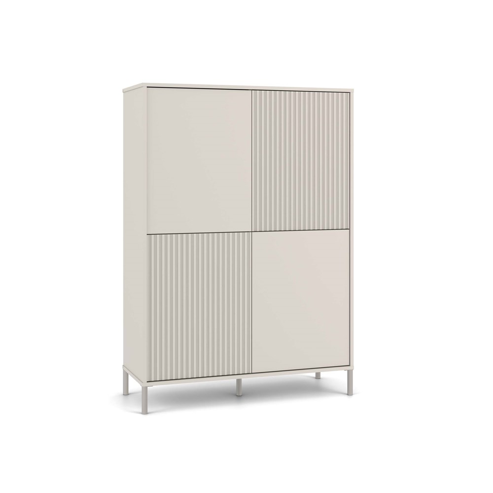 Vitrína KAMARO 4DK SLIM béžová