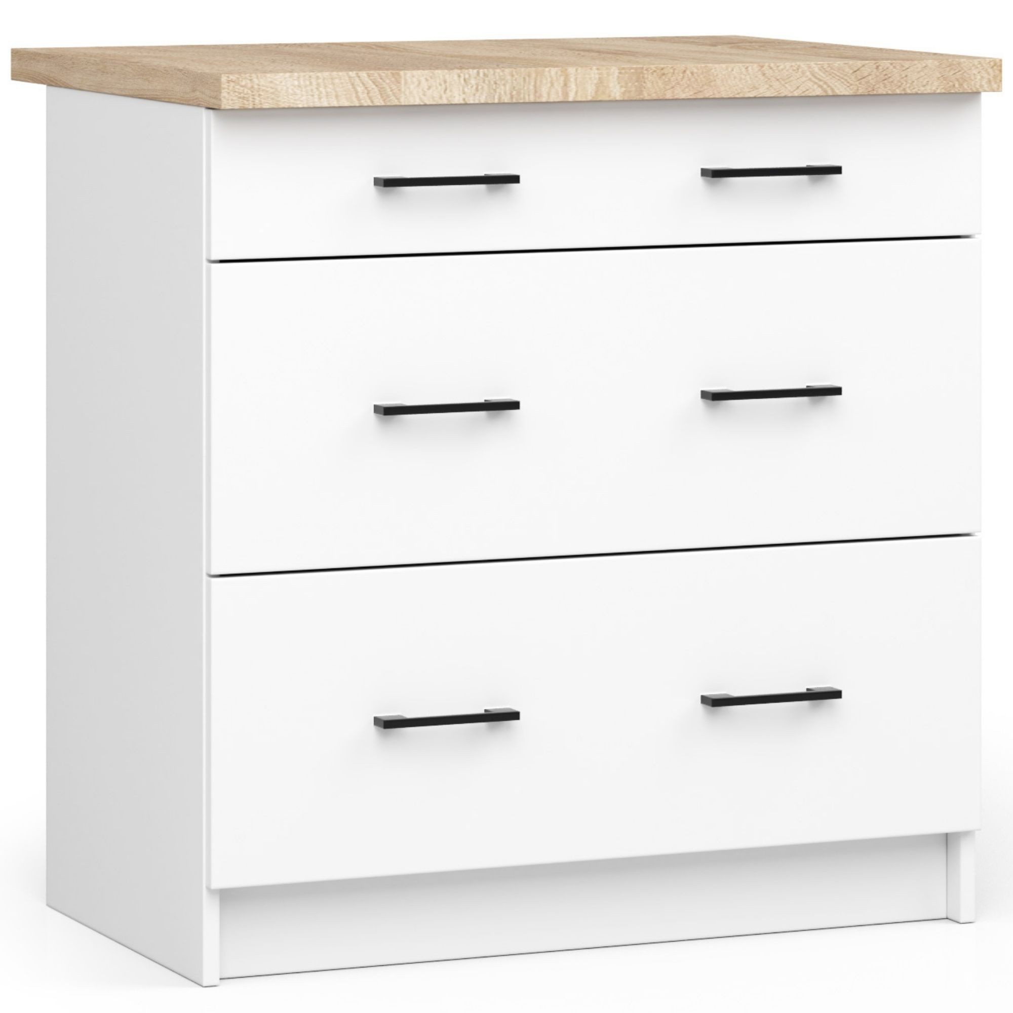 Kuchyňská skříňka Olivia S80 3SZ bílá