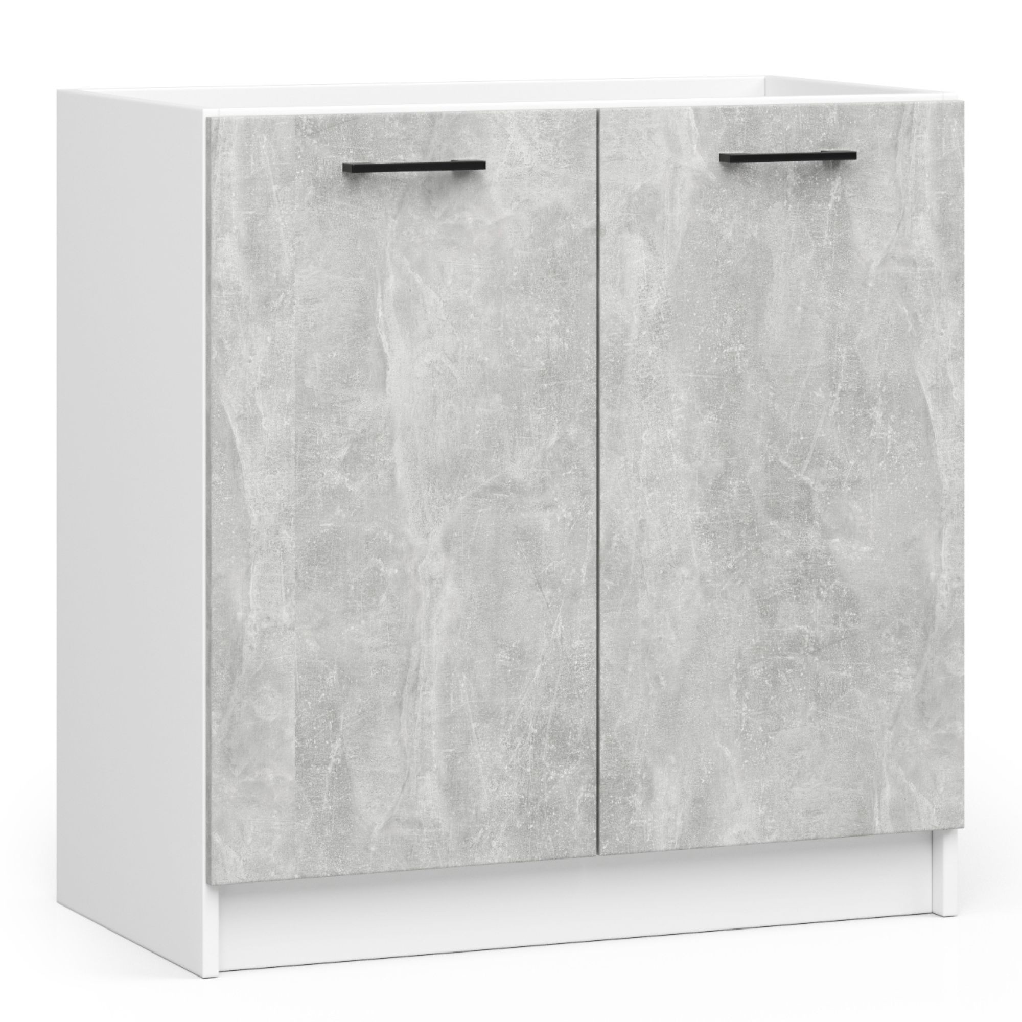 Kuchyňská skříňka Olivia S80 bílá/beton