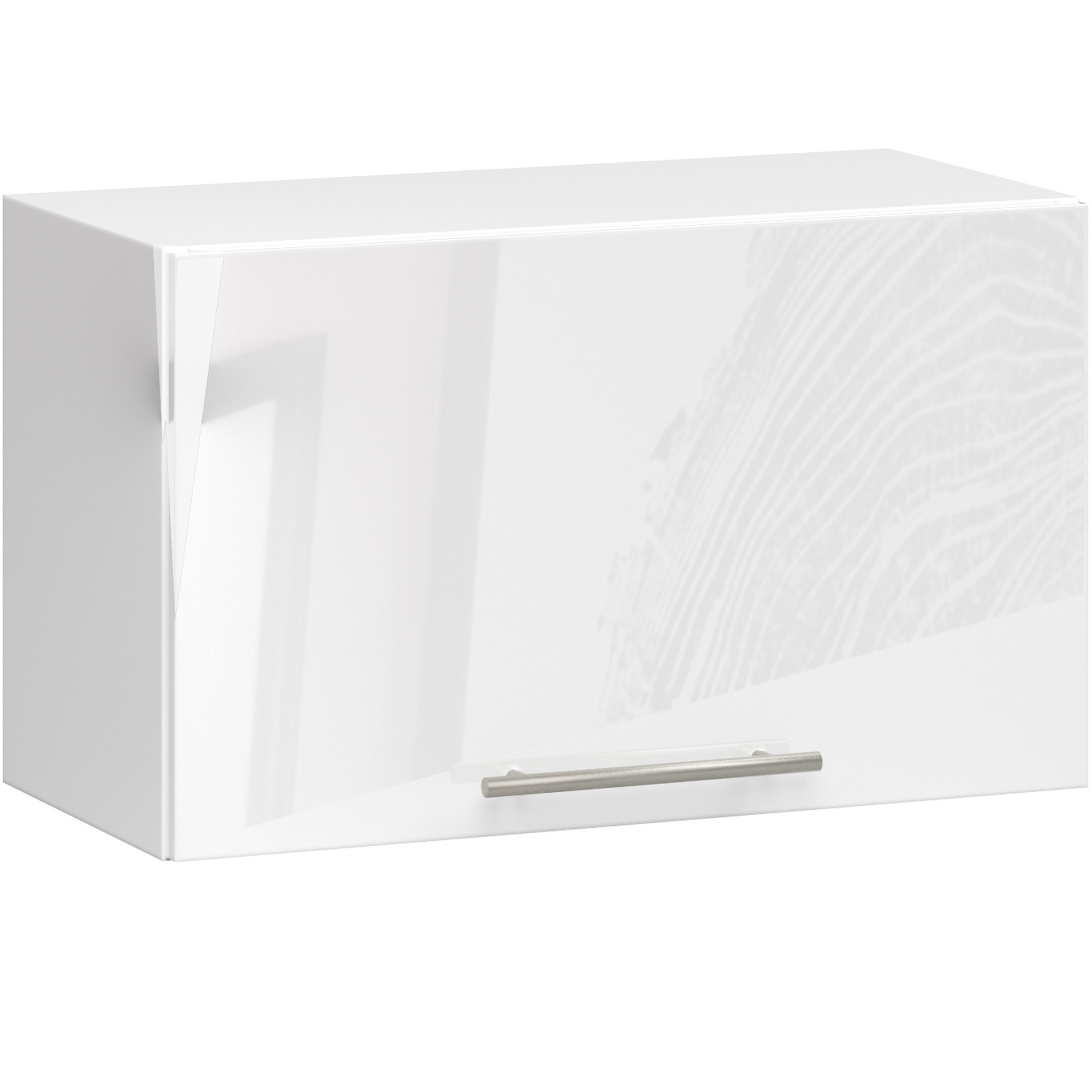 Závěsná kuchyňská skříňka Olivia W60OK bílá/bílý lesk