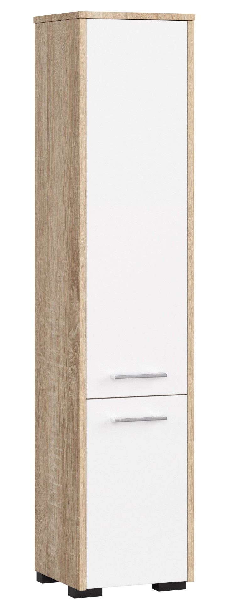 Koupelnová skříňka Fin 30 2D dub sonoma/bílá