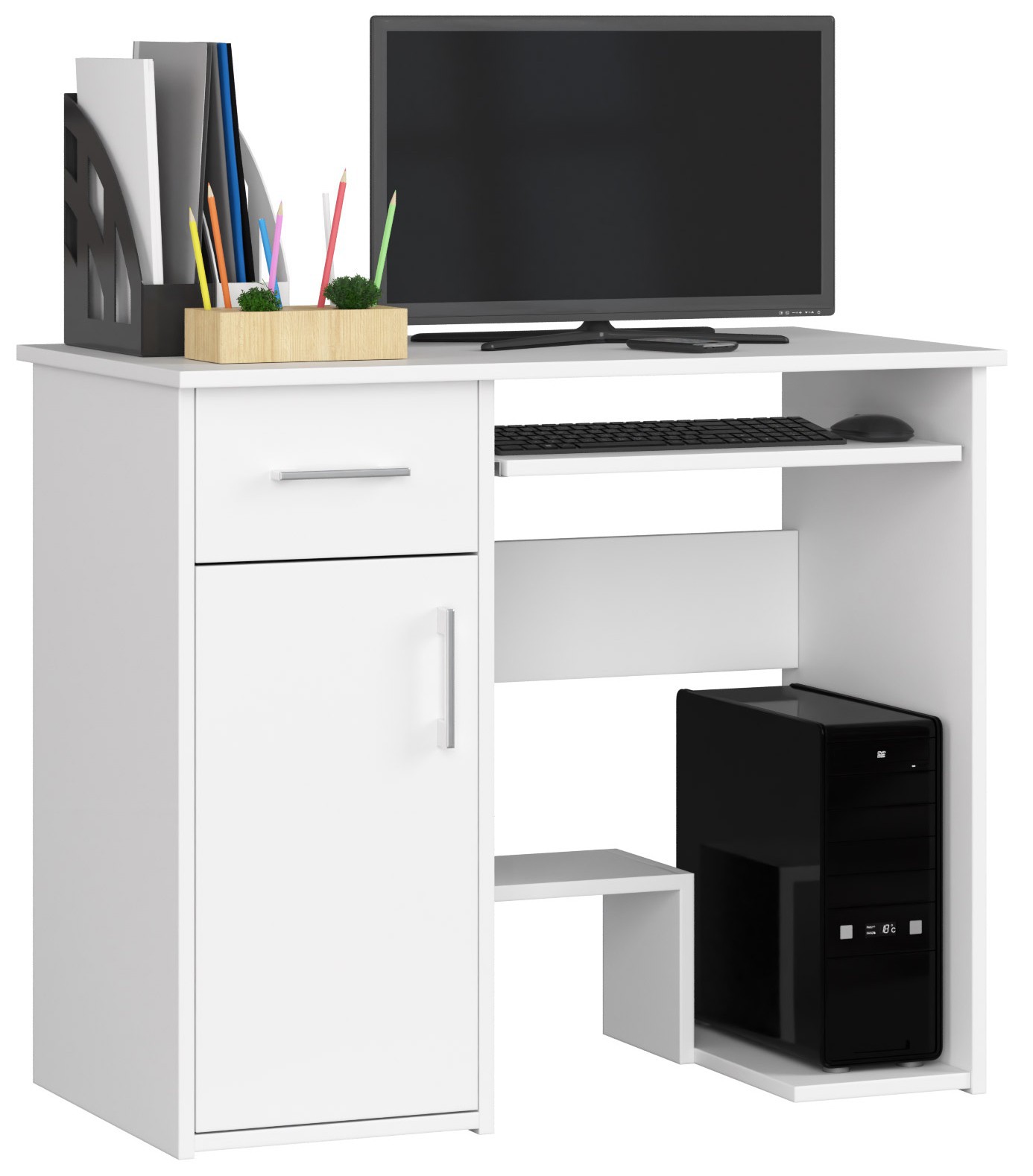 Počítačový stůl Jay bílá