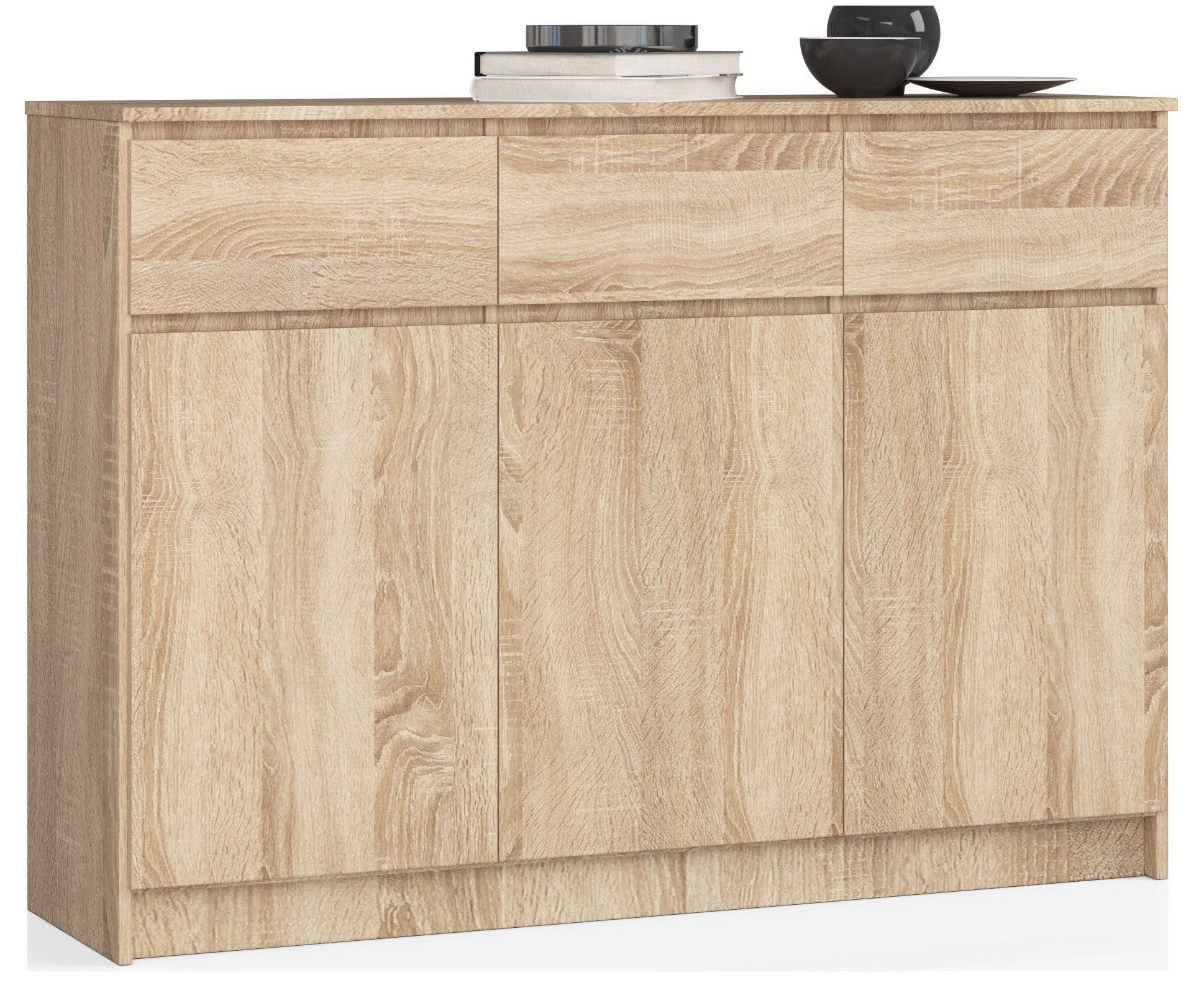 Komoda K140 3D3SZ dub sonoma