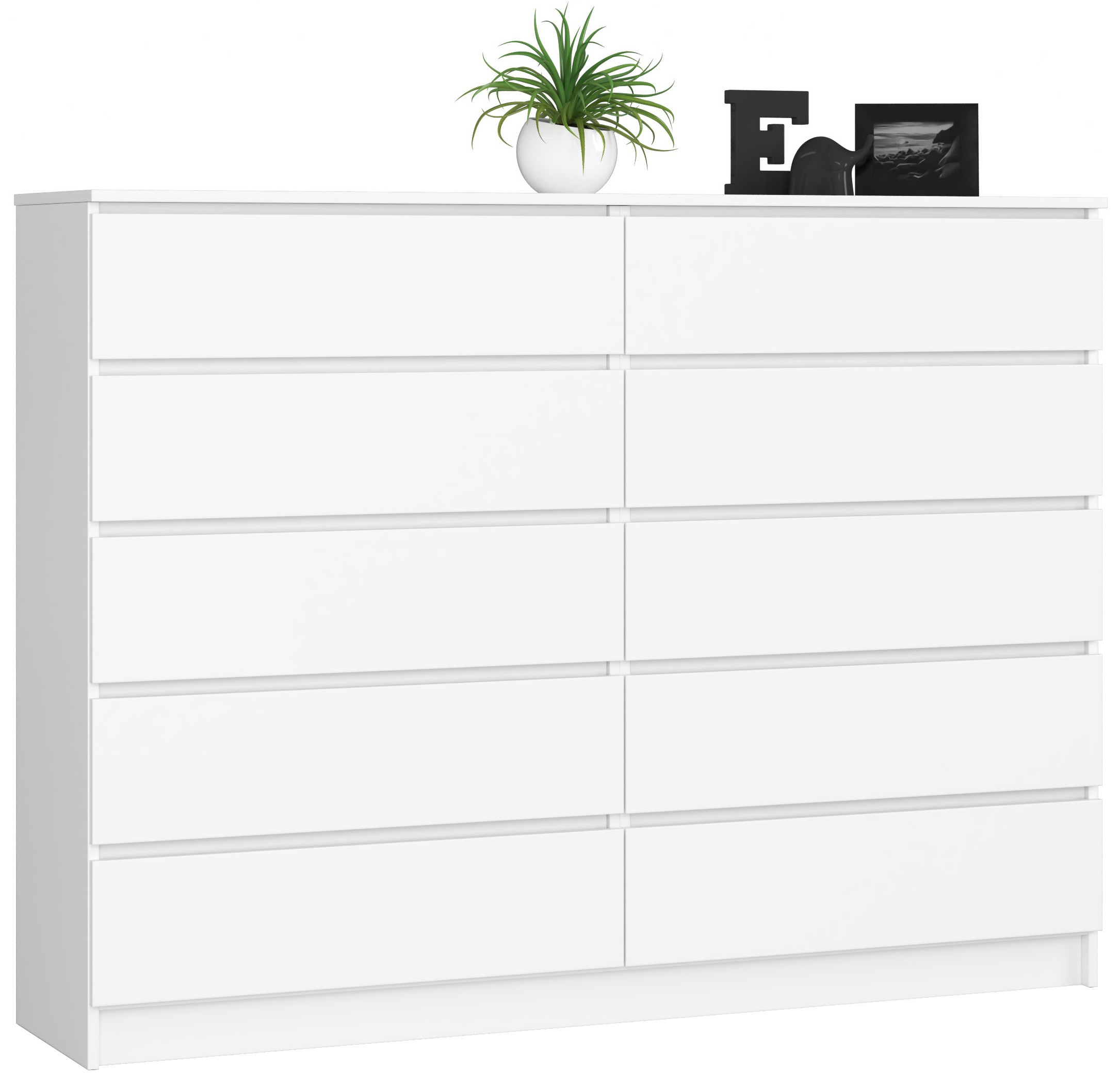 Komoda K160 10SZ bílá