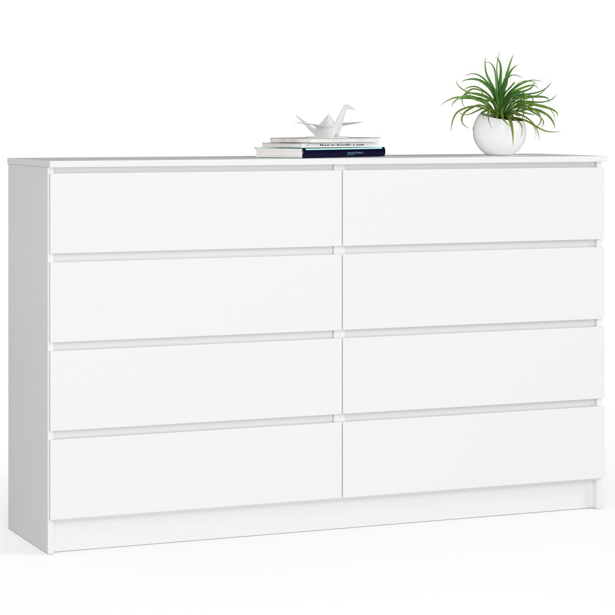 Komoda K160 8SZ bílá