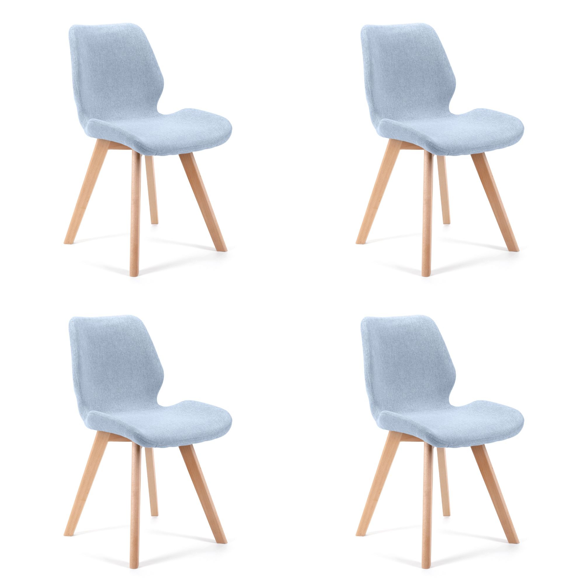 Křeslo SJ.0159 světlá modrá 4ks