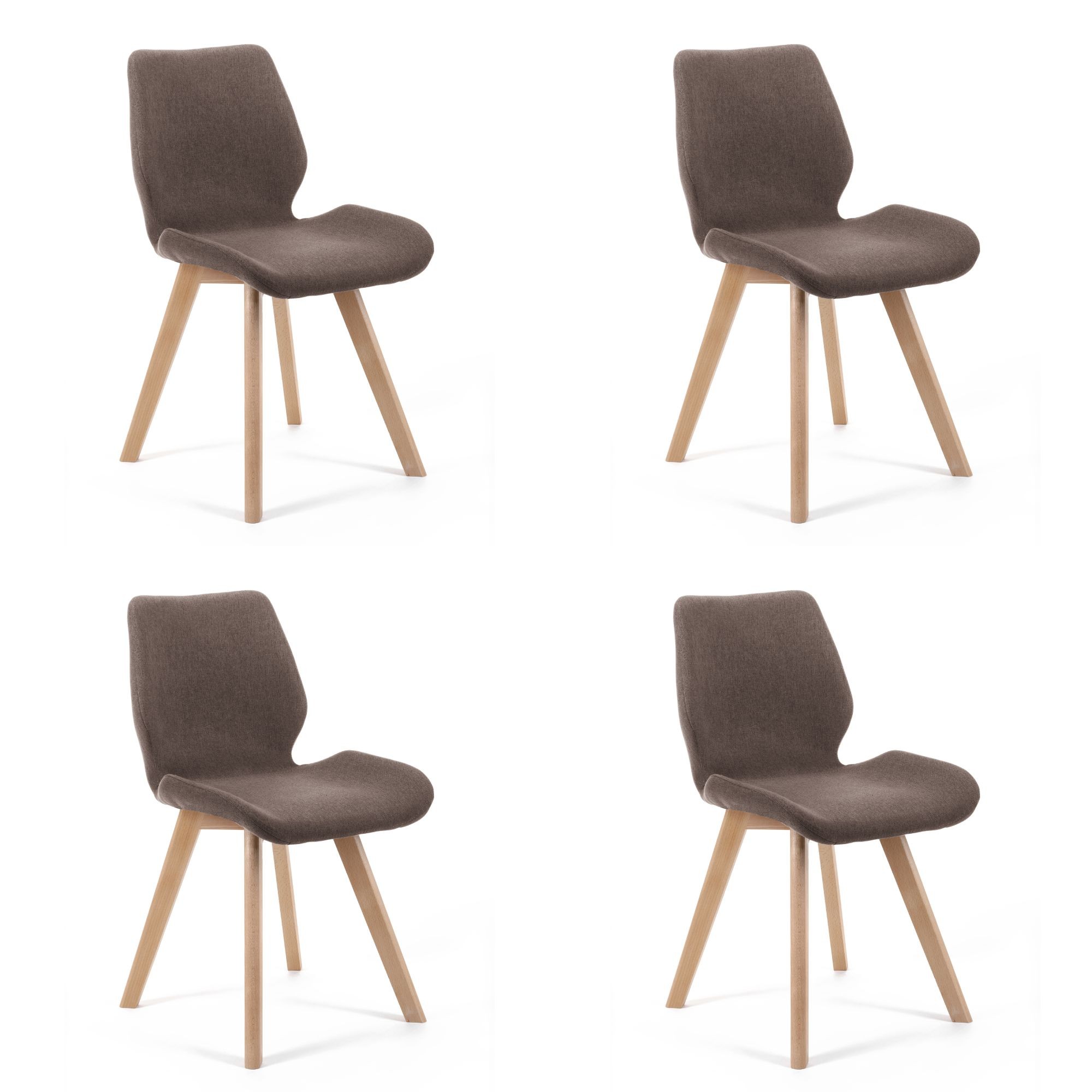 Křeslo SJ.0159 hnědá 4ks